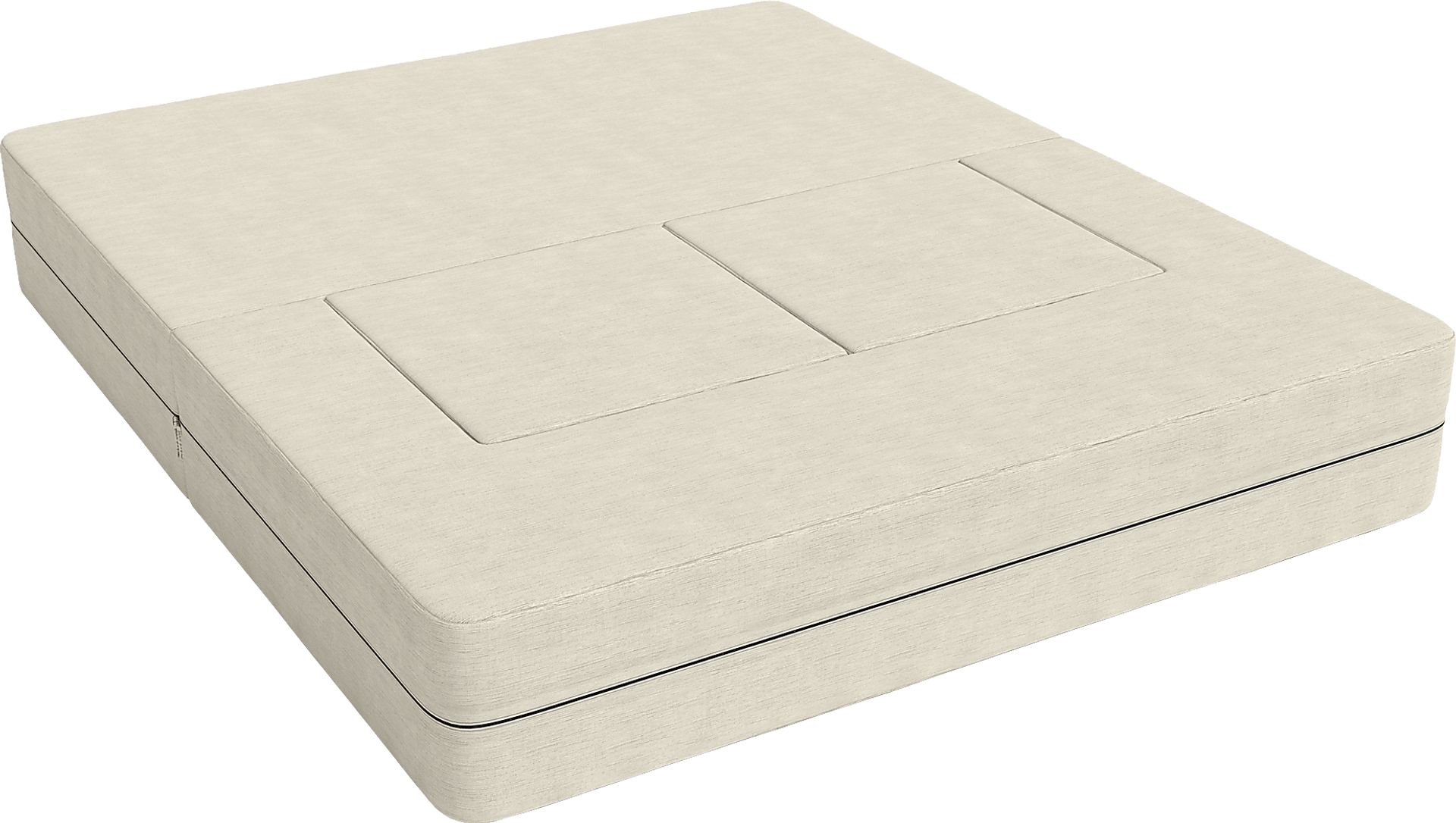 Kids Alfy Ivory Loveseat & Ottomans, Set of 3 - Image 9