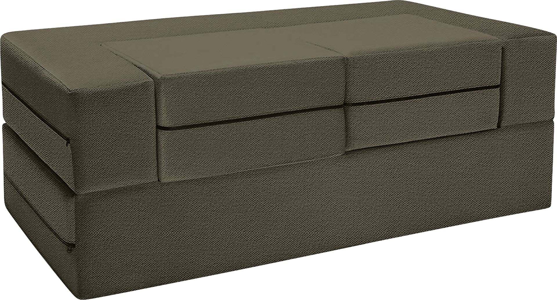 Alfy Moss Convertible Loveseat and Ottoman - Image 1