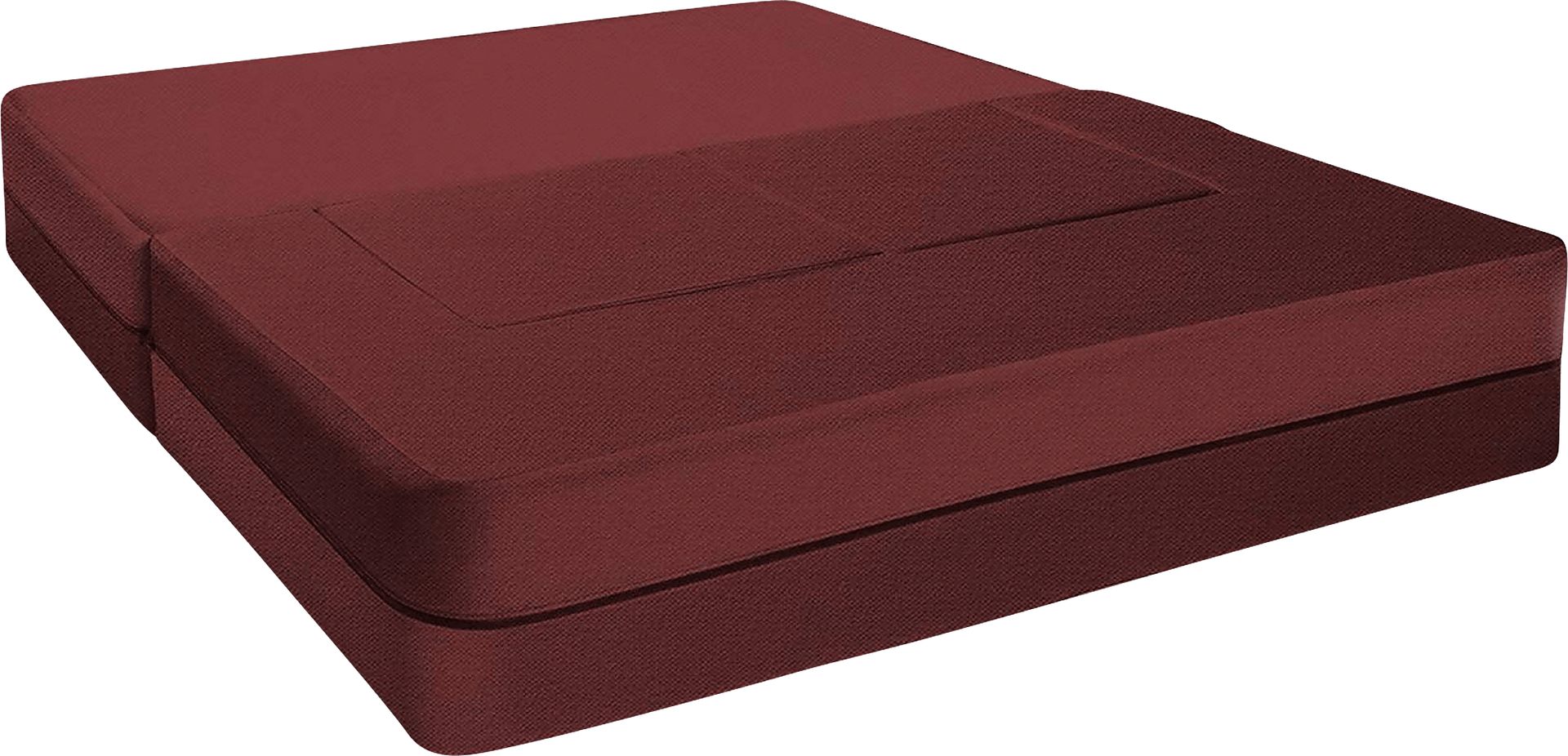 Alfy Red Convertible Loveseat and Ottoman - Image 3
