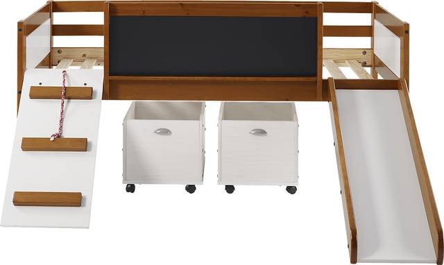 Kids Algonac Brown Twin Loft Bed - Thumbnail - Image 4