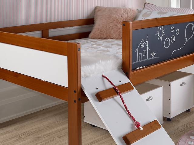 Kids Algonac Brown Twin Loft Bed - Thumbnail - Image 5