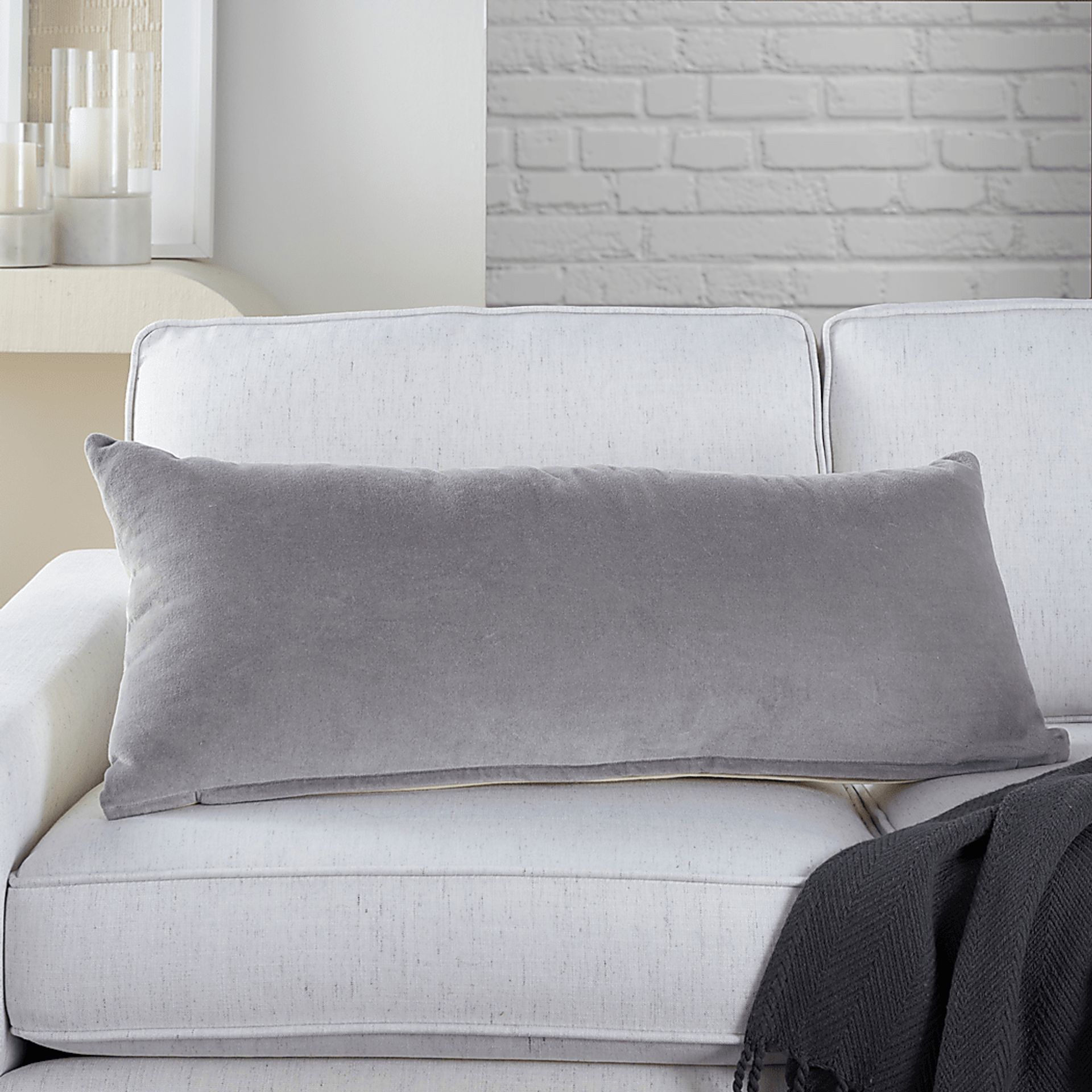 Kids Alinta III Gray Throw Pillow - Image 3