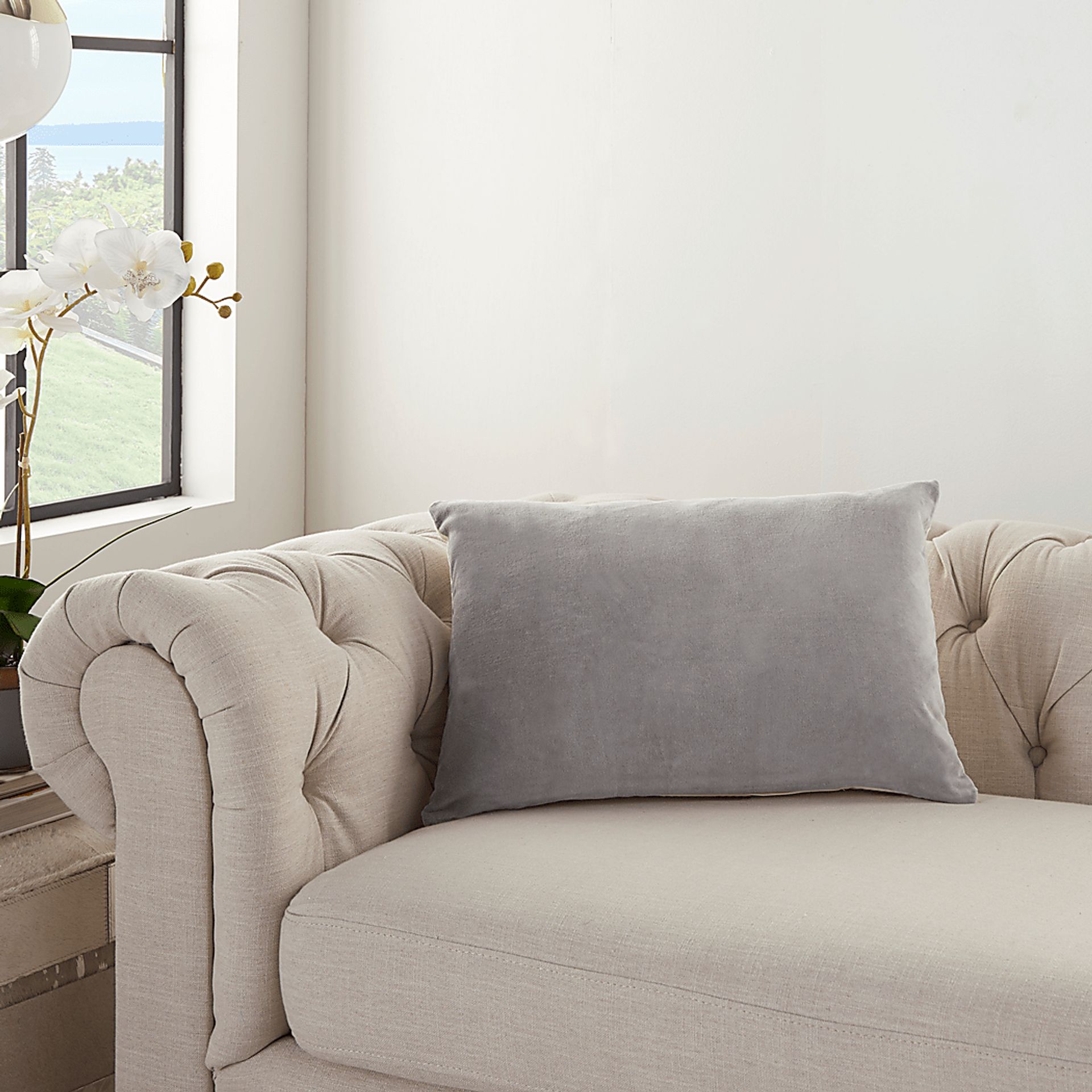 Kids Alinta IV Gray Throw Pillow - Image 3