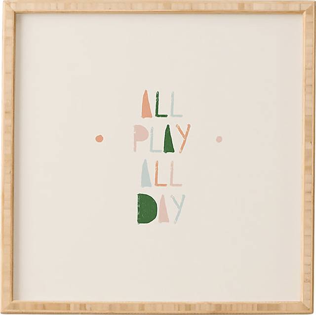 Kids All Day All Play Cream Wall Art - Thumbnail - Image 1