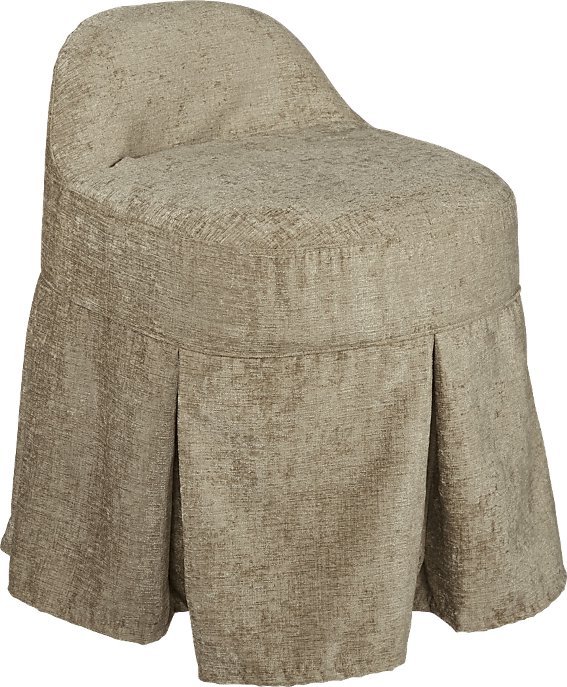 Kids Alma Beige Vanity Stool - Image 1