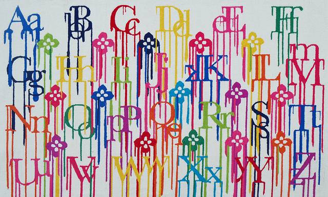 Kids Alphabet Rainbow White 2'8 x 4'8 Rug - Thumbnail - Image 1