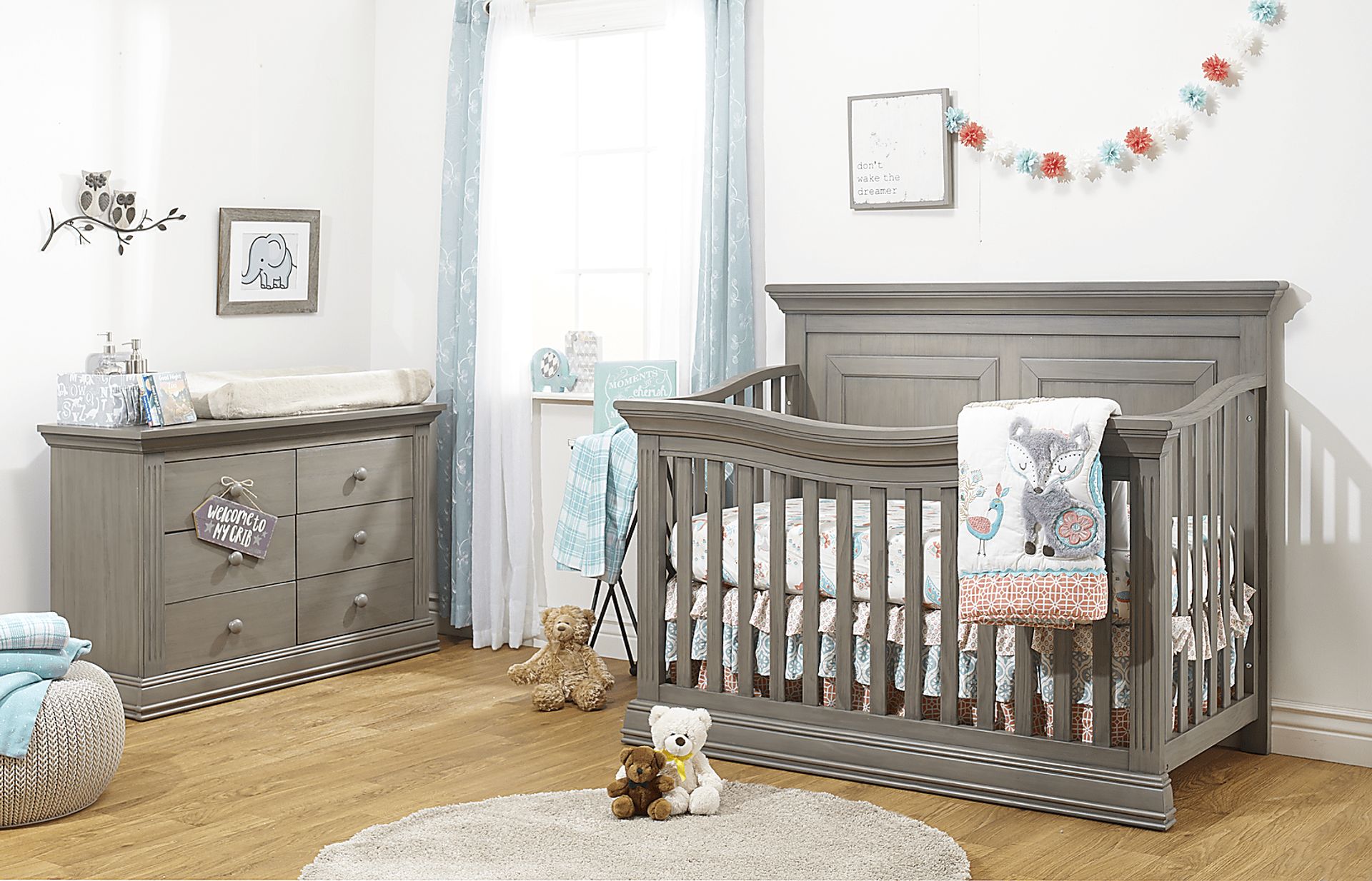 Kids Alriga Beige Convertible Crib - Image 2