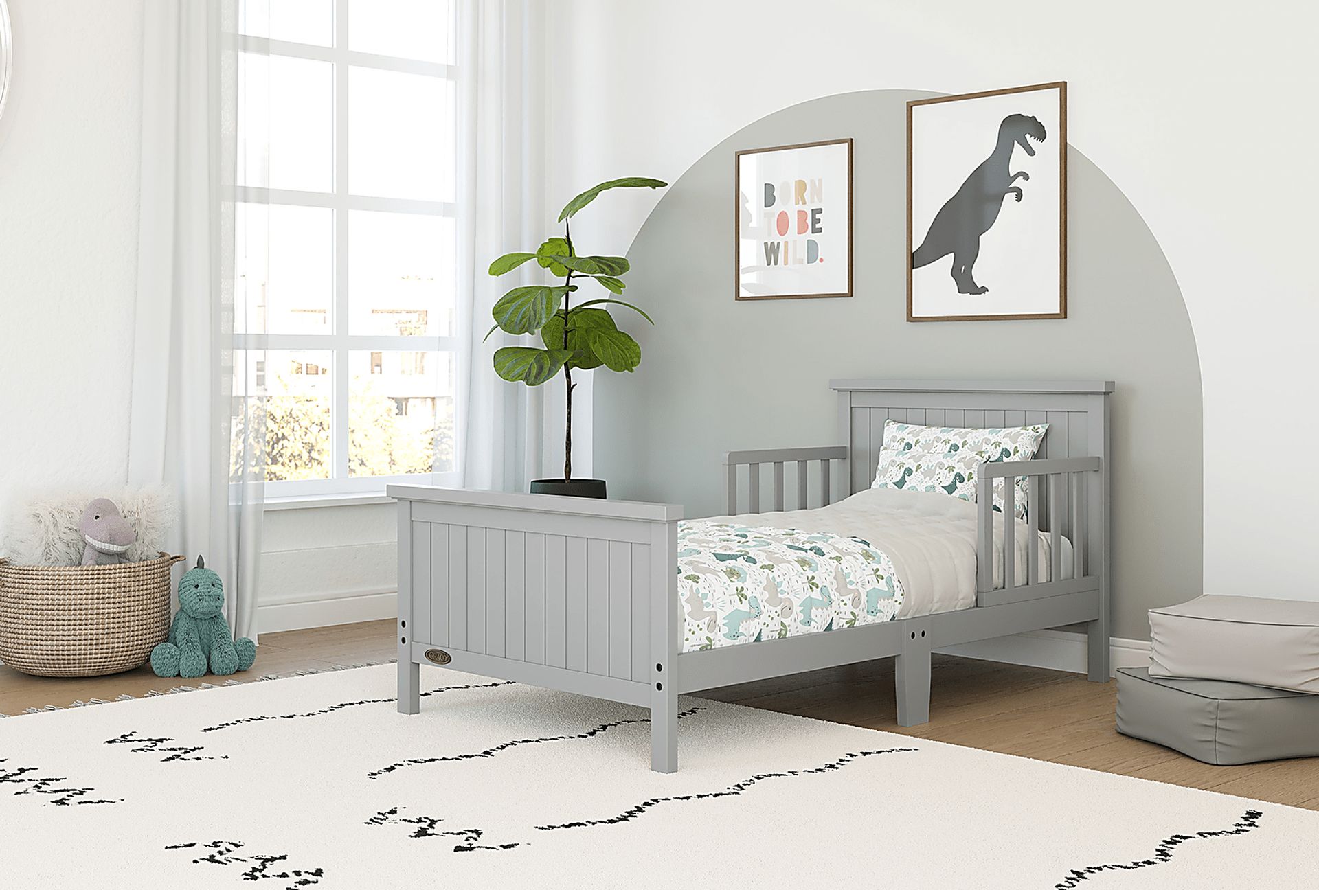 Kids Alteello Gray Toddler Bed - Image 2