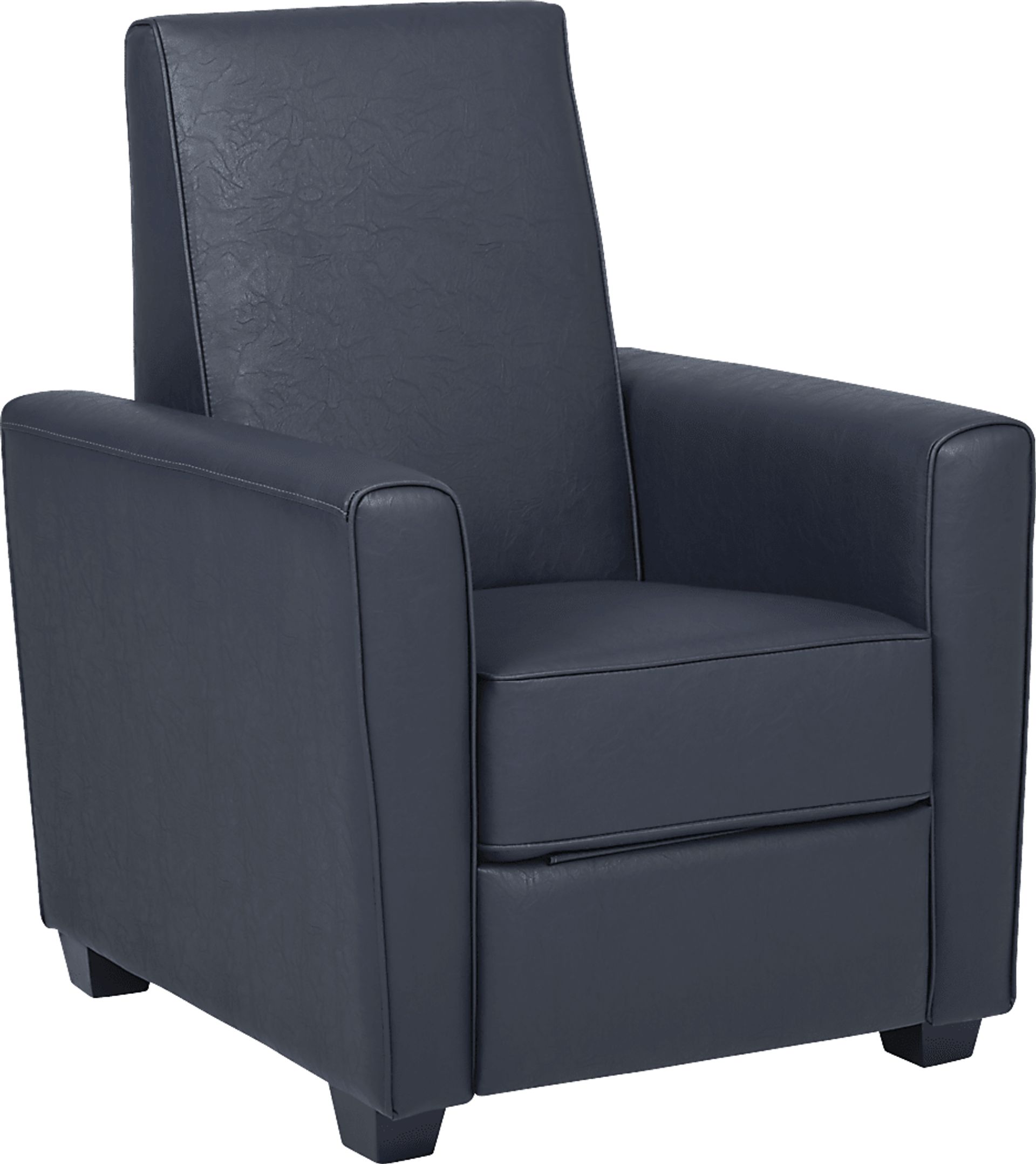 Kids Alvie Navy Recliner - Image 1