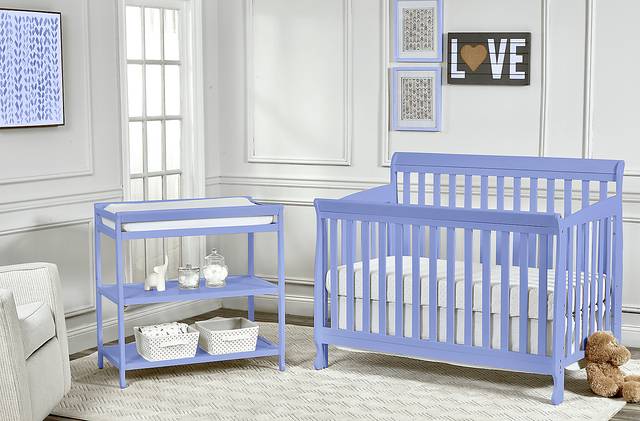 Kids Alvoro Lilac Convertible Crib - Thumbnail - Image 2