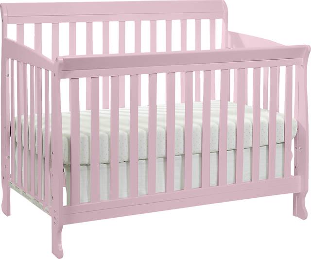 Kids Alvoro Pink Convertible Crib - Thumbnail - Image 1