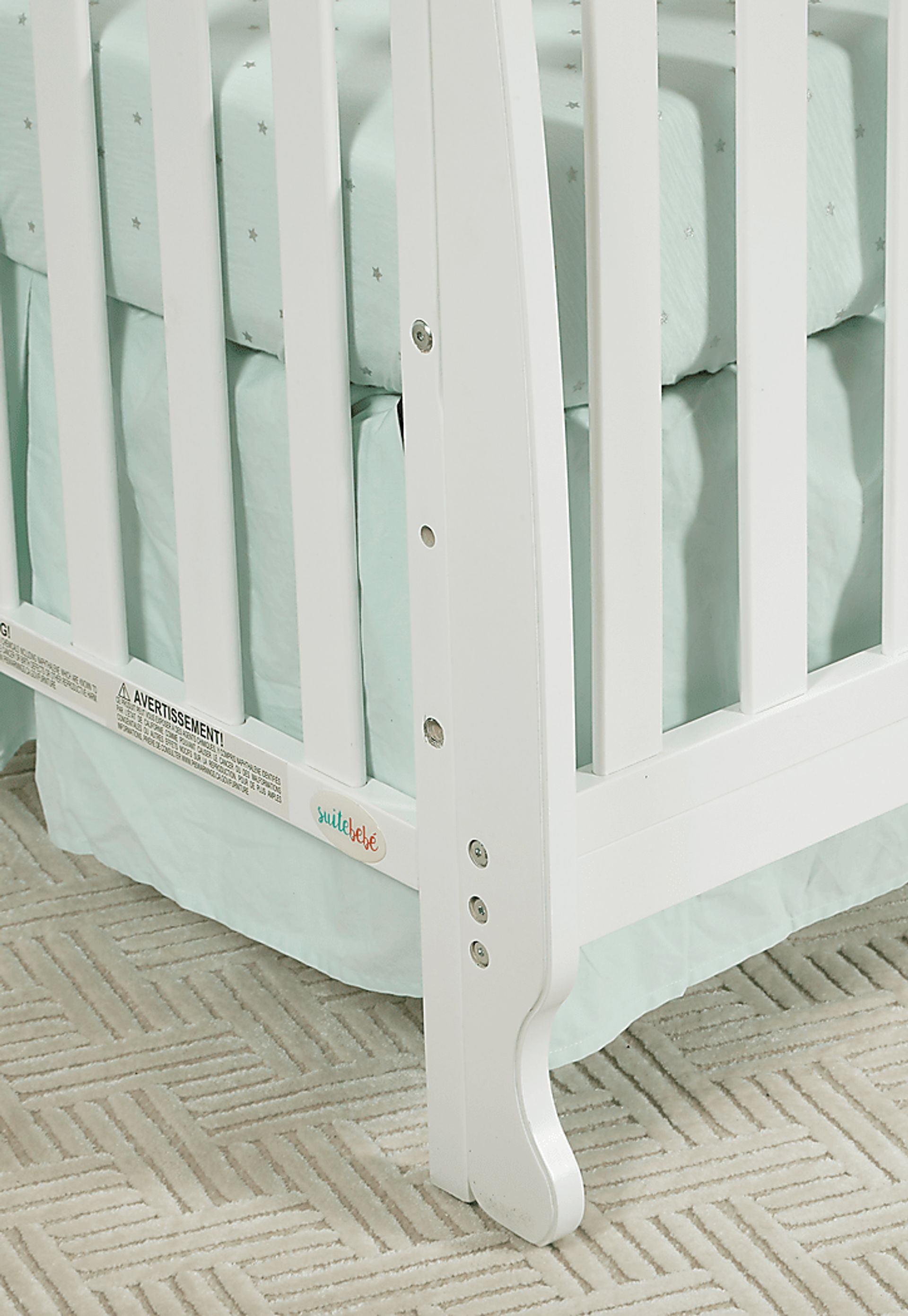 Kids Alvoro White Convertible Crib - Image 6