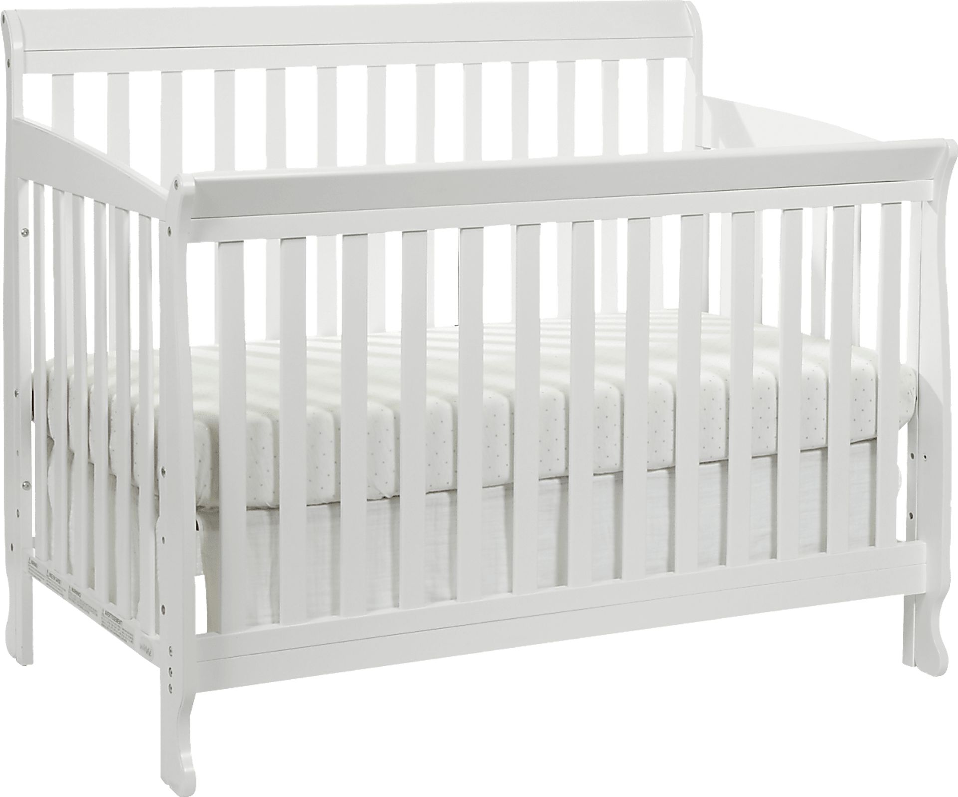 Kids Alvoro White Convertible Crib - Image 1