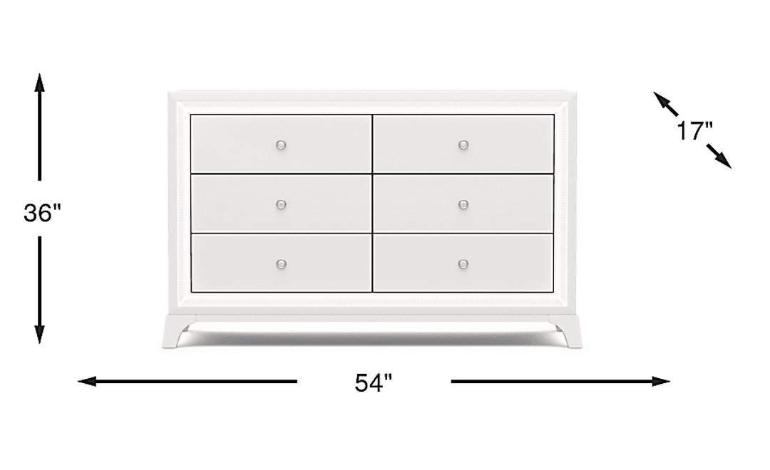 Kids Alyssa White Dresser