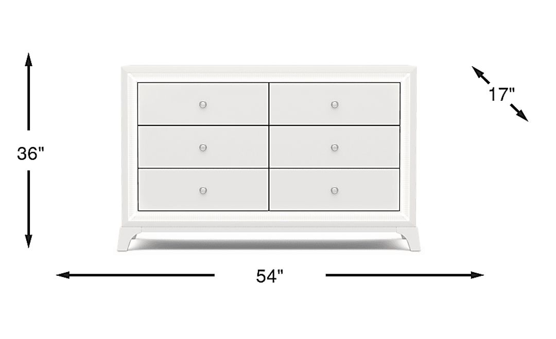 Kids Alyssa White Dresser