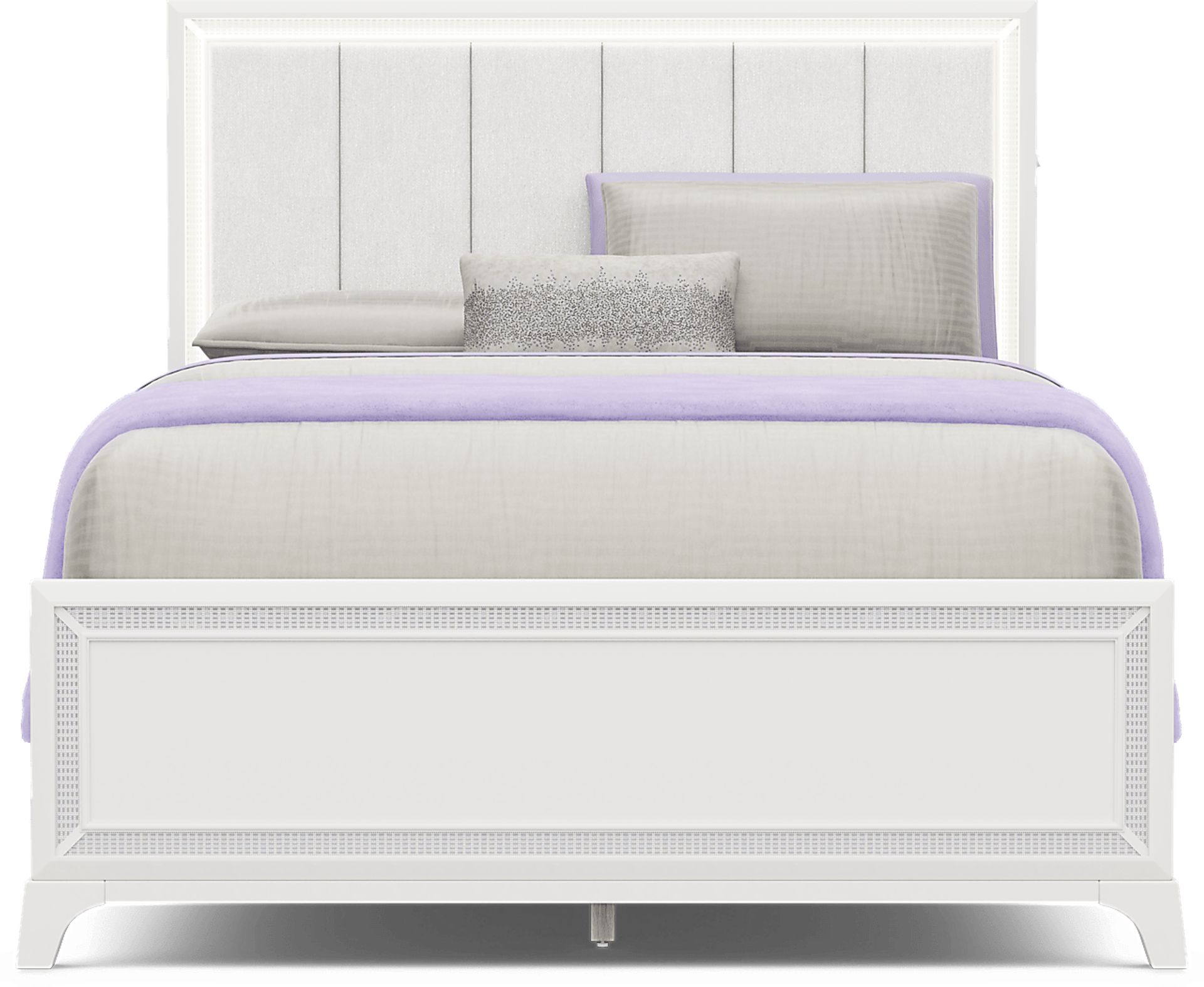 Kids Alyssa White Full Lighted Bedroom - Image 3