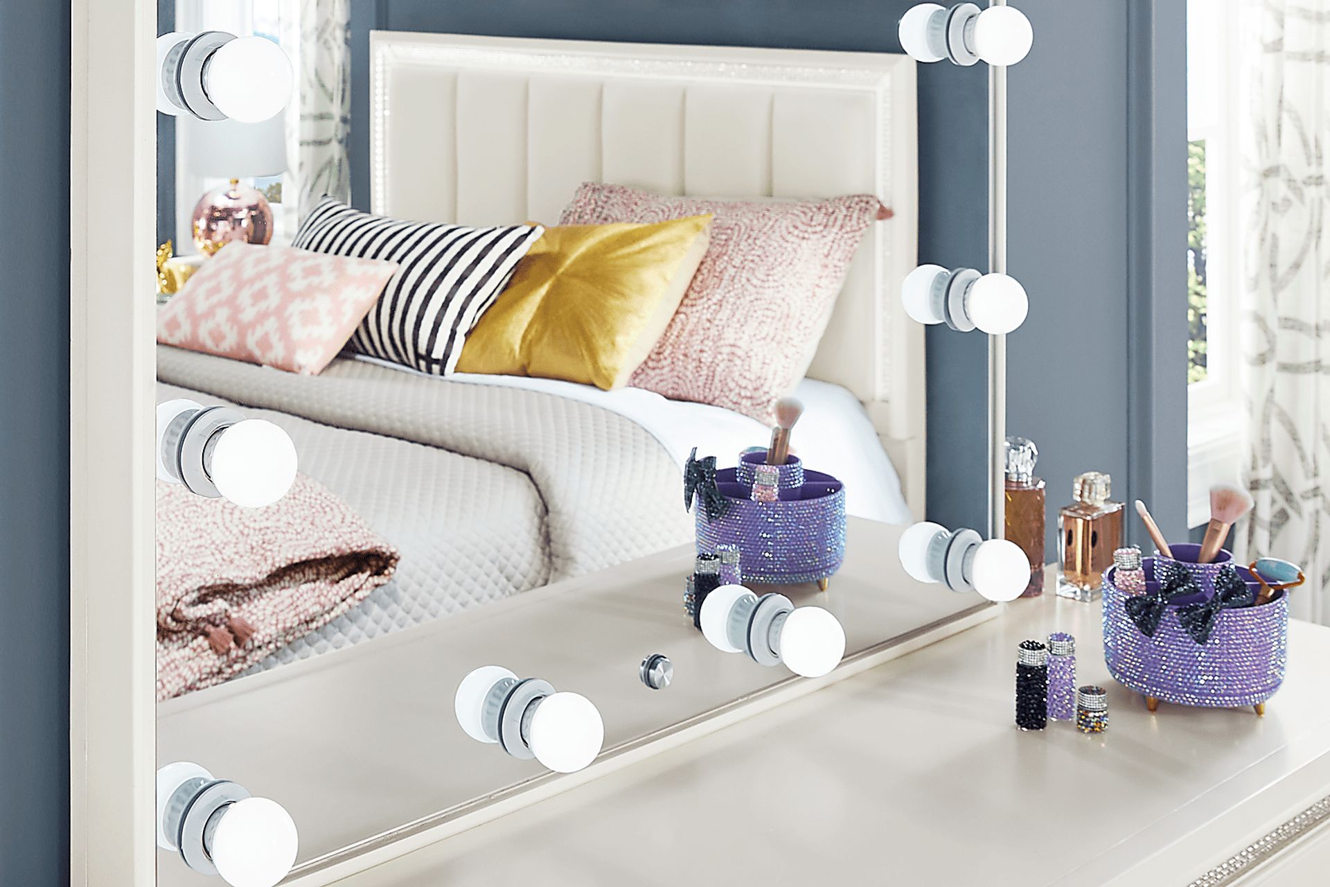 Kids Alyssa White Hollywood Mirror - Image 6