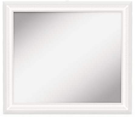 Kids Alyssa White Large Sparkle Mirror