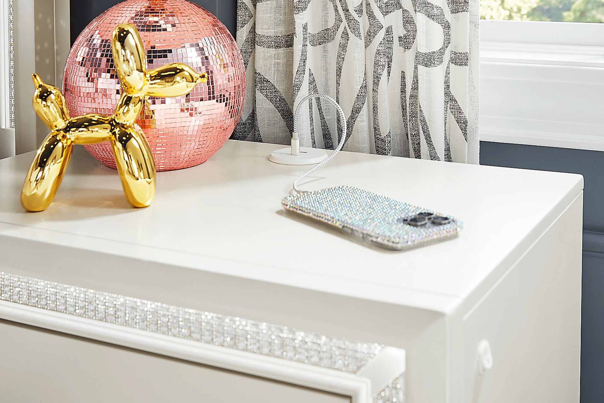 Kids Alyssa White Nightstand - Image 5