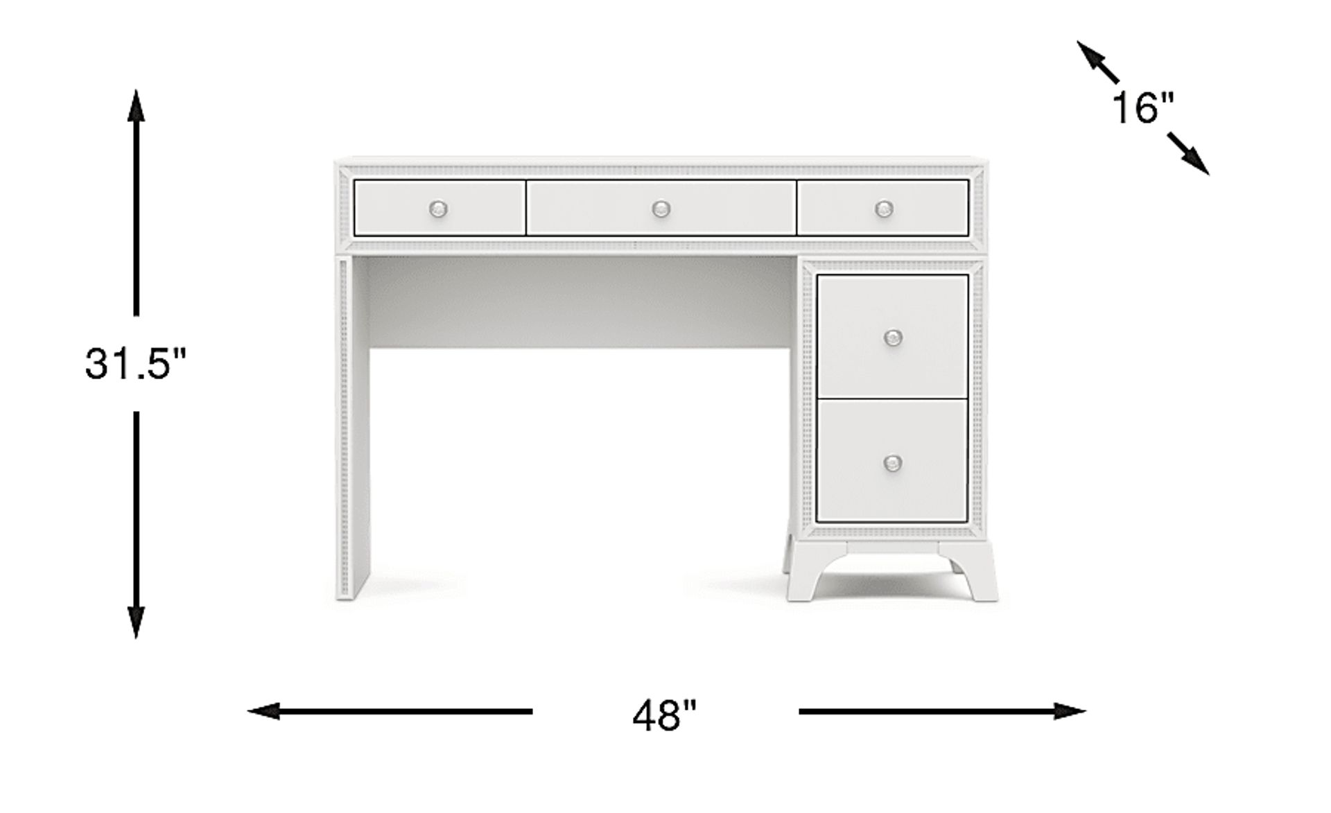 Dimension Image. Please refer to the Dimension Tab on this page for dimension details.