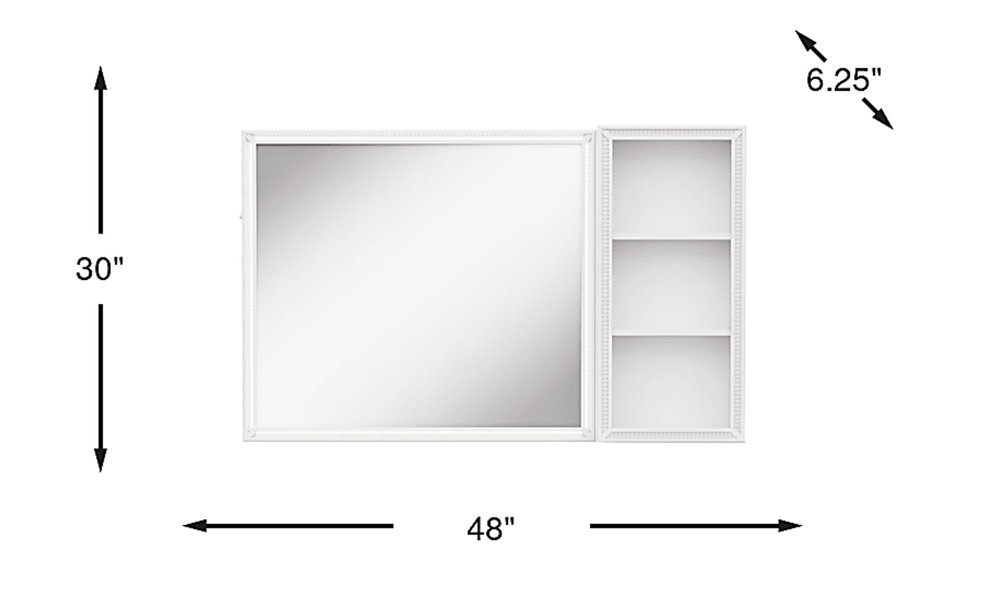 Dimension Image. Please refer to the Dimension Tab on this page for dimension details.