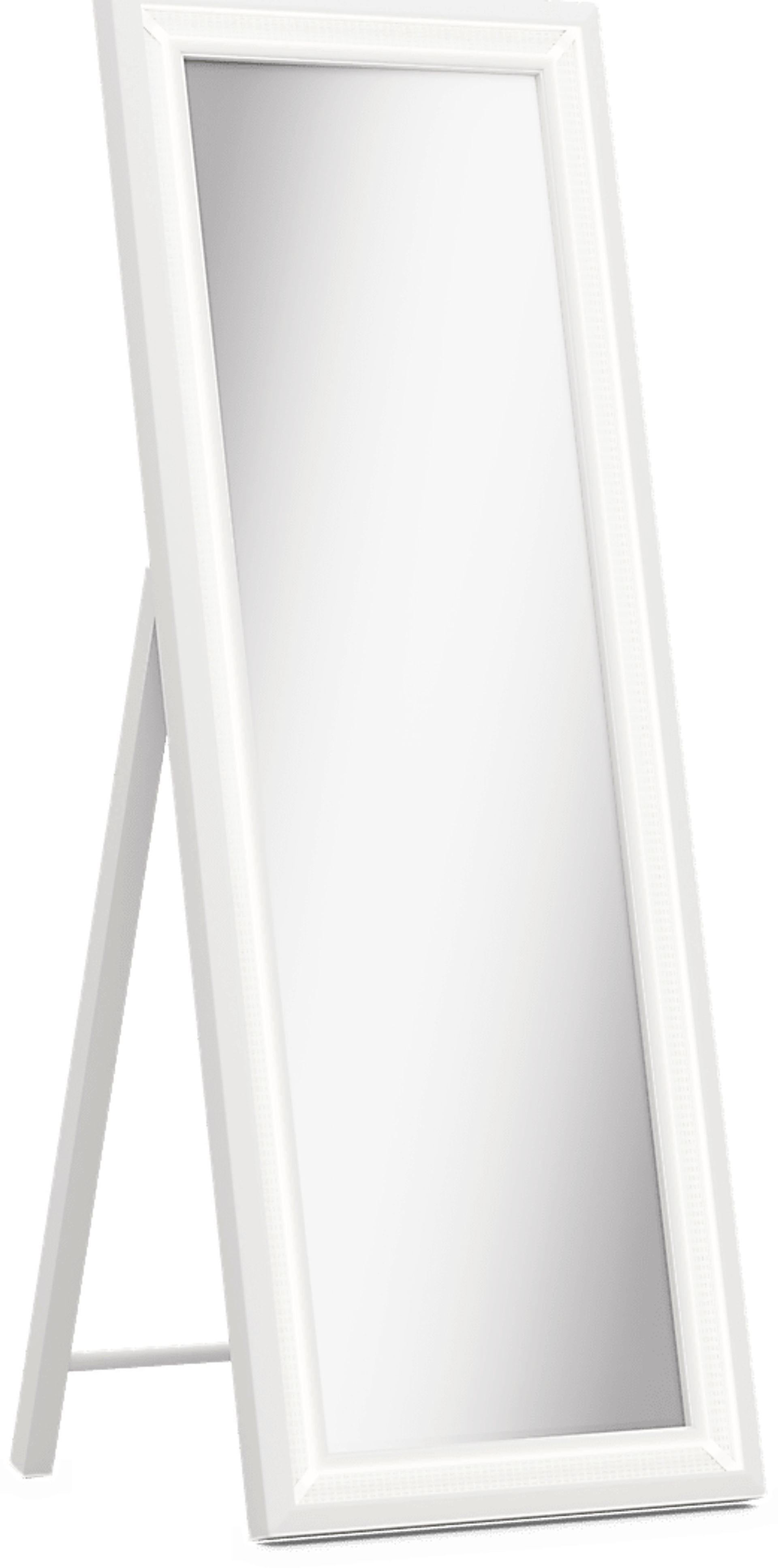 Kids Alyssa White Sparkle Floor Mirror - Image 2