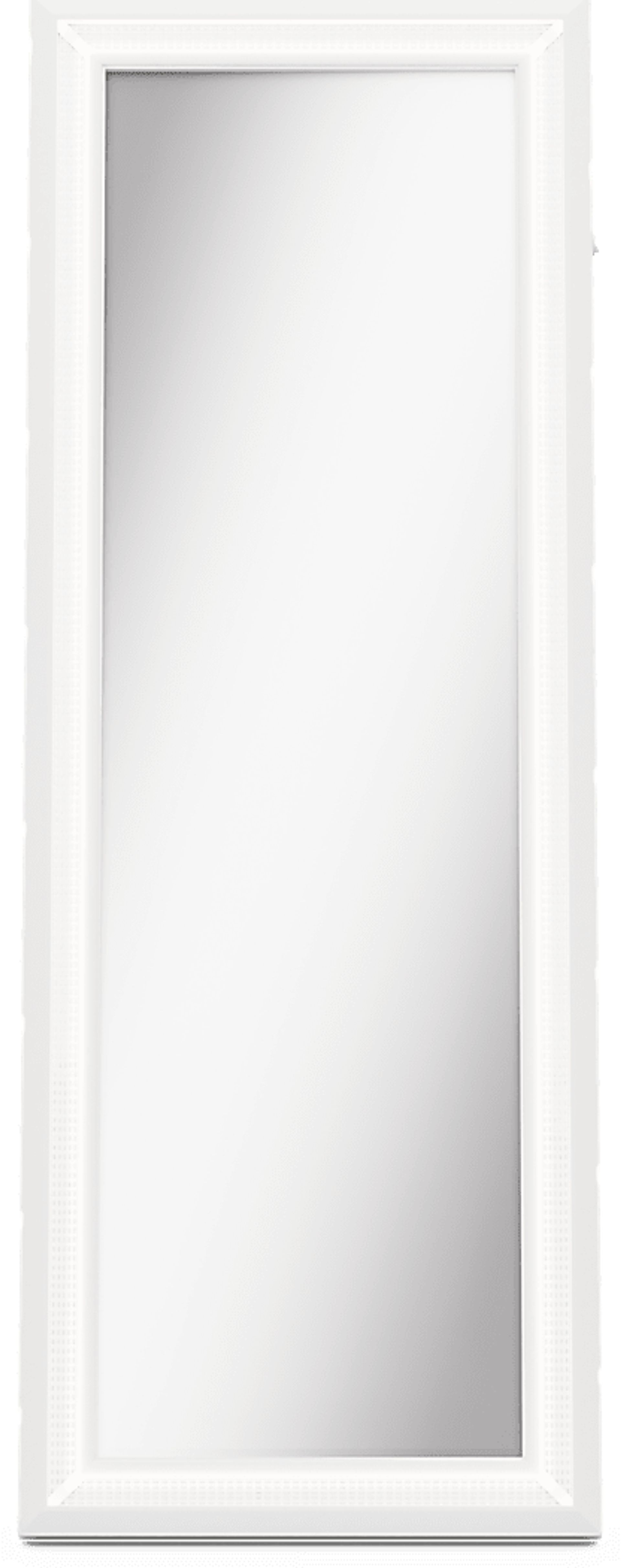 Kids Alyssa White Sparkle Floor Mirror - Image 1