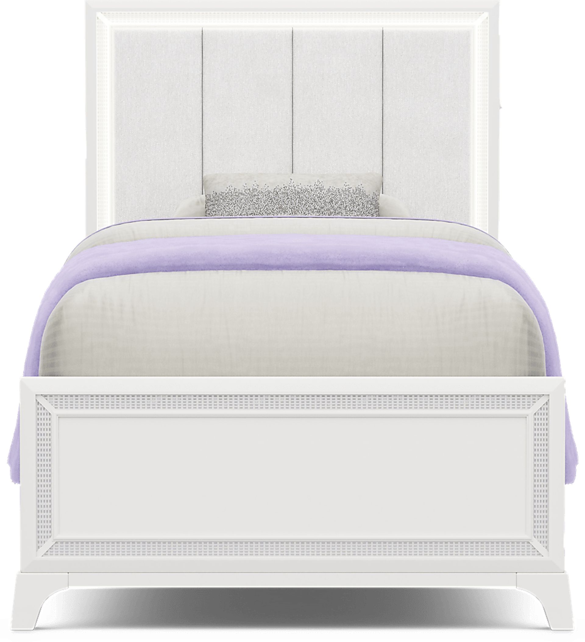 Kids Alyssa White Twin Lighted Bedroom - Image 3