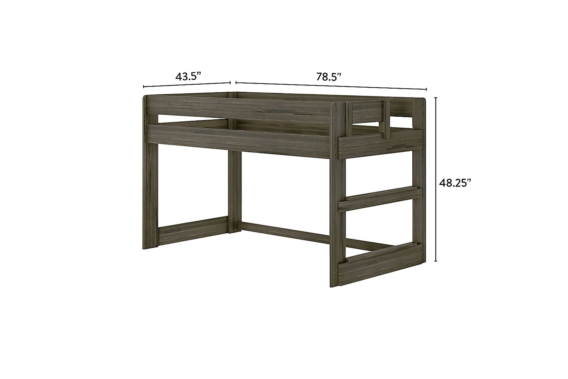 Kids Alzbeta I Brown Twin Loft Bed - Image 8