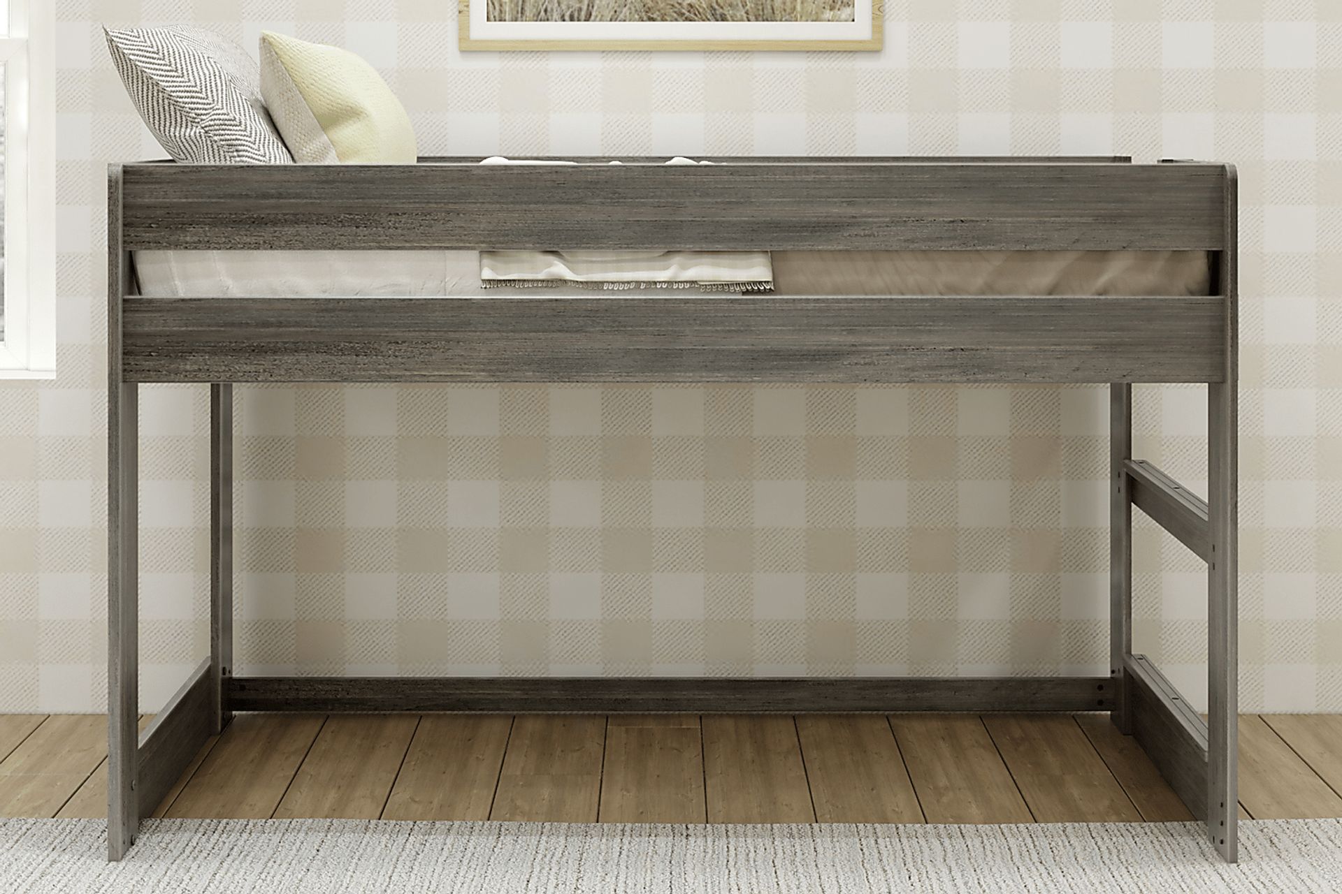 Kids Alzbeta I Gray Twin Loft Bed - Image 2