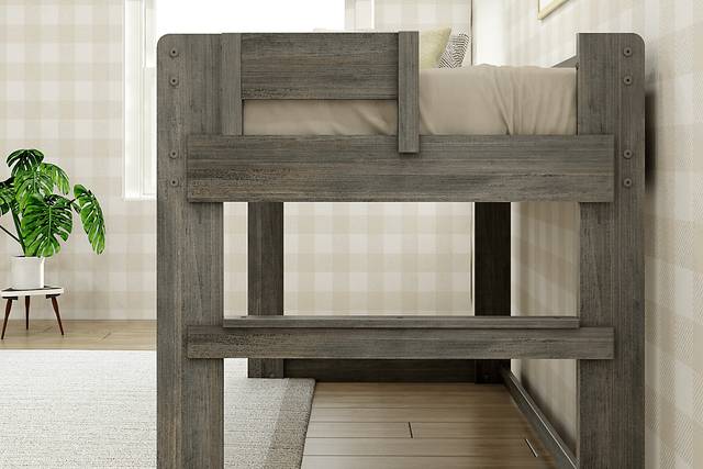 Kids Alzbeta I Gray Twin Loft Bed - Thumbnail - Image 4