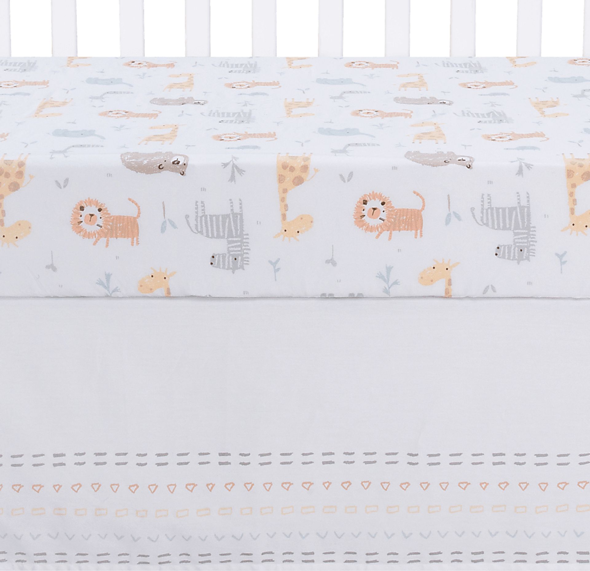 Kids Amaia White 3 Pc Baby Bedding Set - Image 2