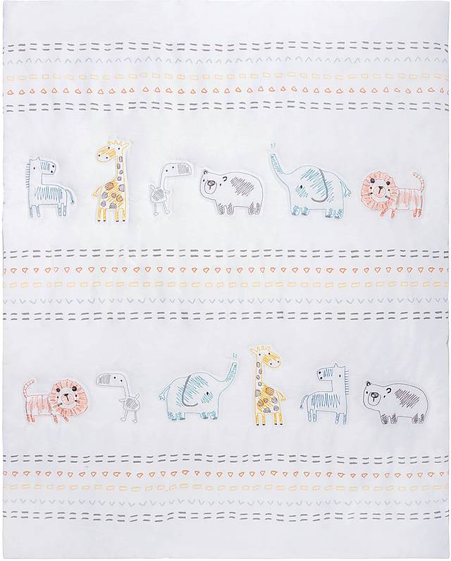Kids Amaia White 3 Pc Baby Bedding Set - Thumbnail - Image 4