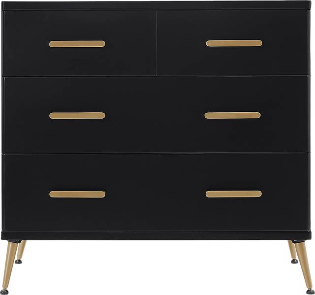 Kids Amarine Black Dresser & Changing Table - Thumbnail - Image 4