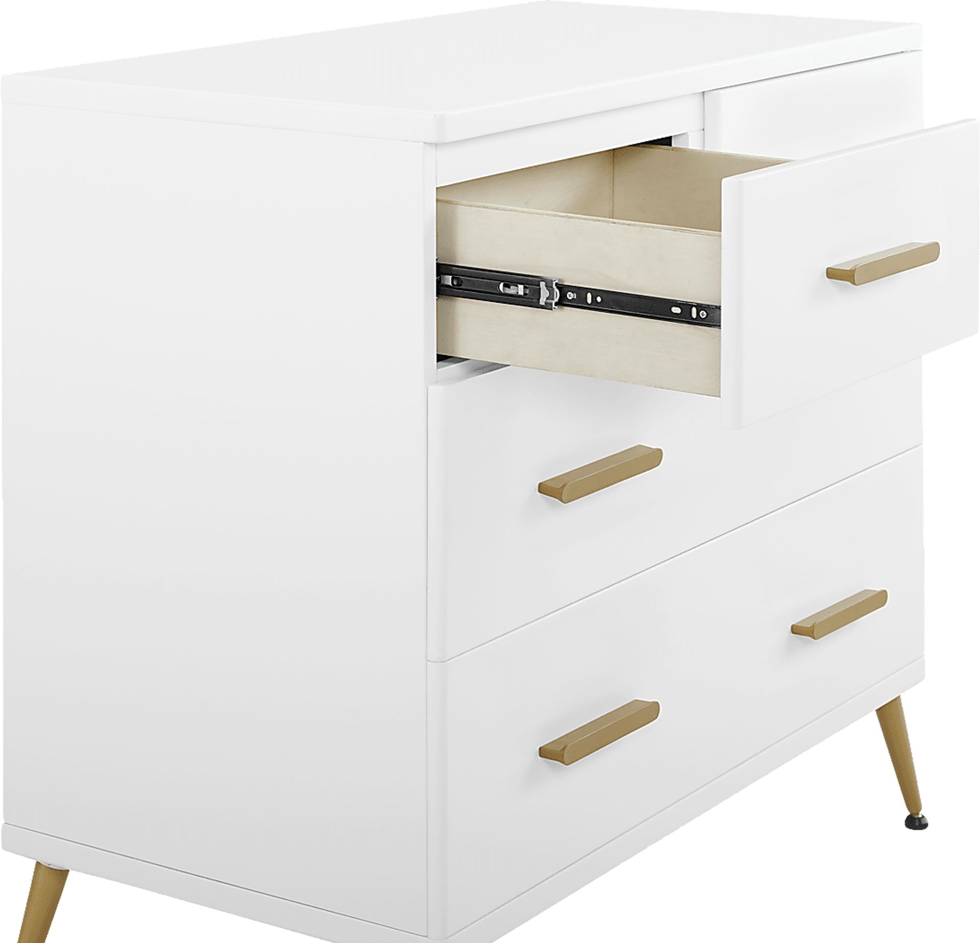 Kids Amarine White Dresser & Changing Table - Image 5