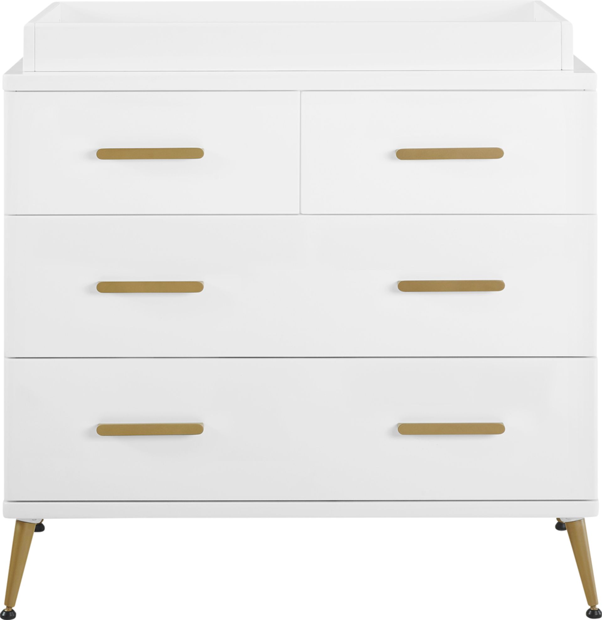 Kids Amarine White Dresser & Changing Table - Image 1