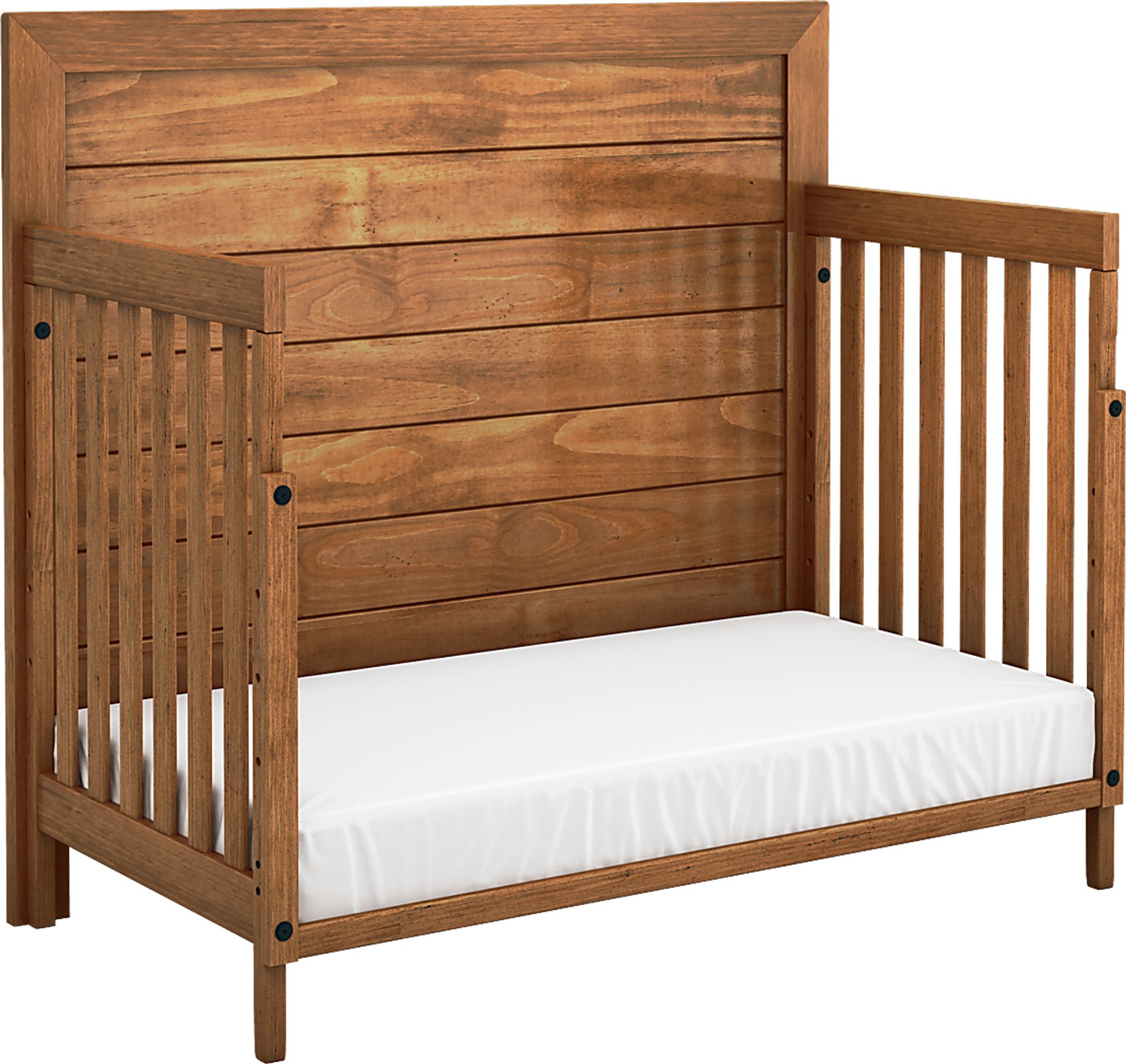 Kids Amber Creek Cinnamon Convertible Crib with Toddler Rail and Full Conversion Rails - Image 2