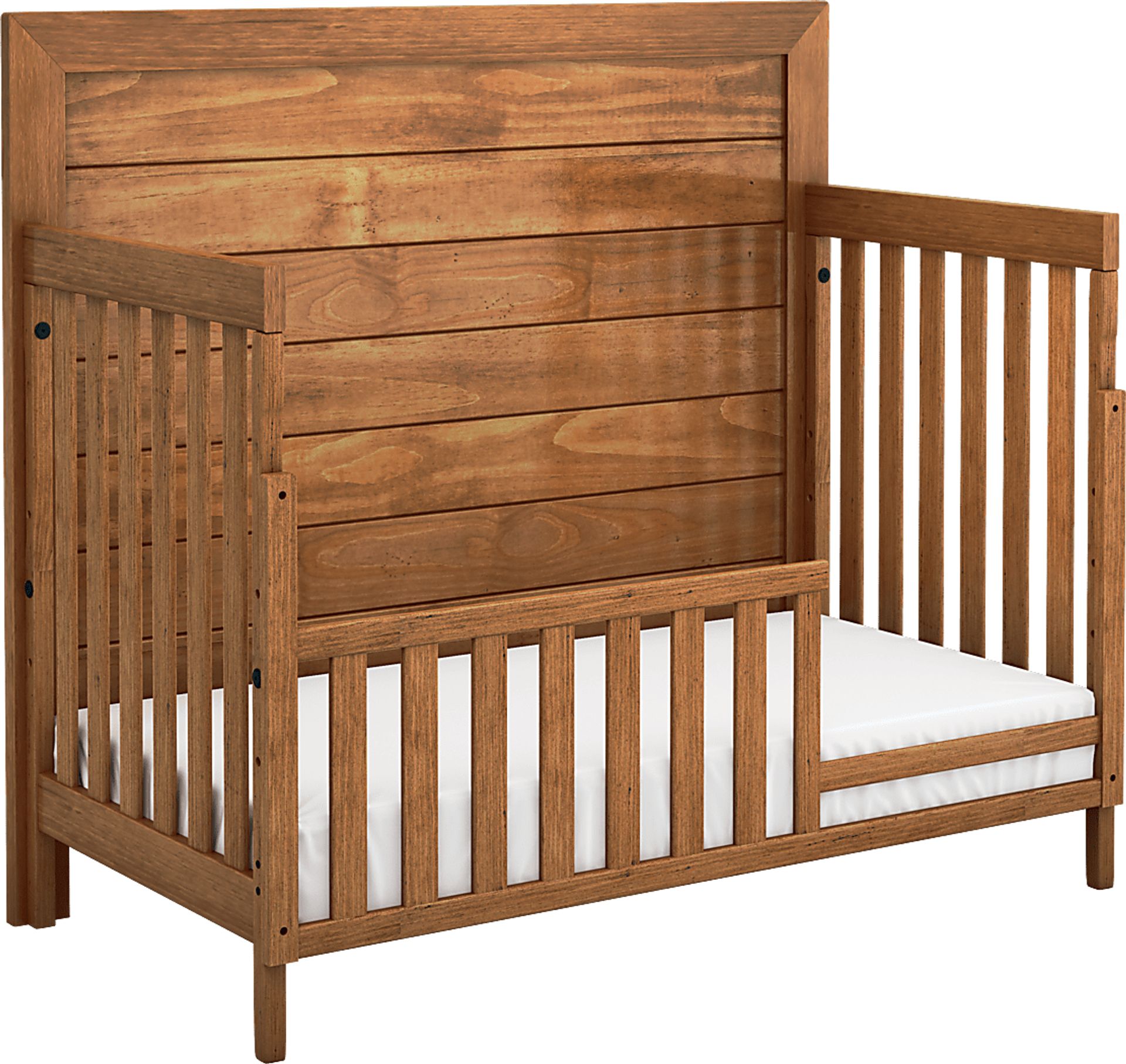 Kids Amber Creek Cinnamon Convertible Crib with Toddler Rail and Full Conversion Rails - Image 3