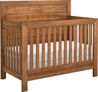Kids Amber Creek Cinnamon 3 Pc Convertible Crib with Toddler Rail and Full Conversion Rails