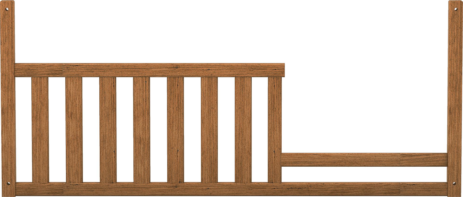 Amber Creek Cinnamon Dark Wood Toddler Rail Rooms to Go