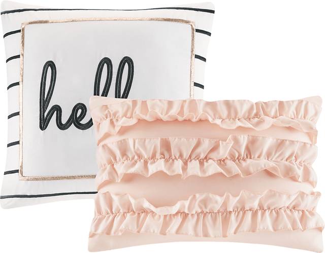 Kids Amedee Blush 4 Pc Twin Comforter Set - Thumbnail - Image 9