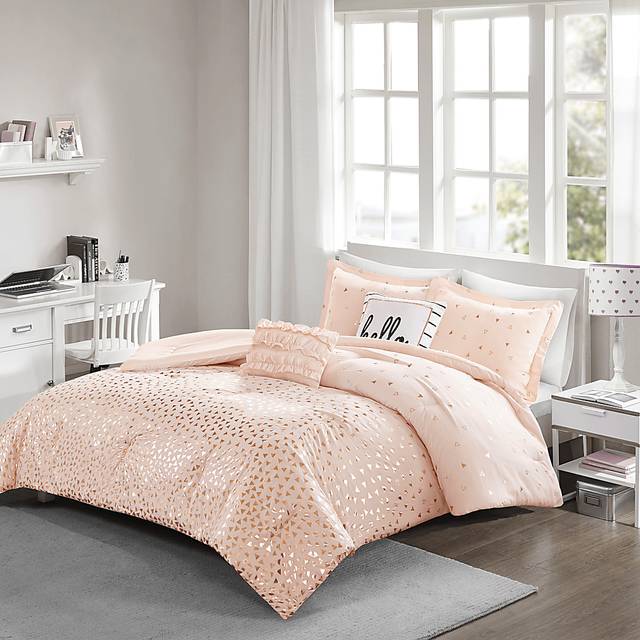 Kids Amedee Blush 4 Pc Twin Comforter Set - Thumbnail - Image 1