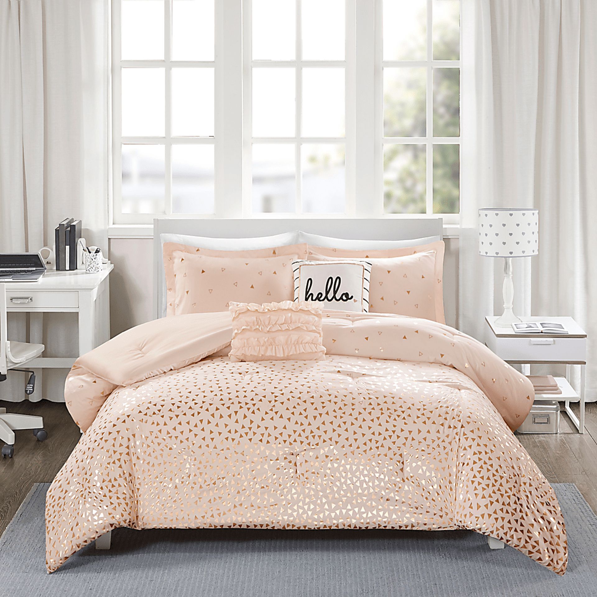Kids Amedee Blush 5 Pc Full/Queen Comforter Set - Image 2