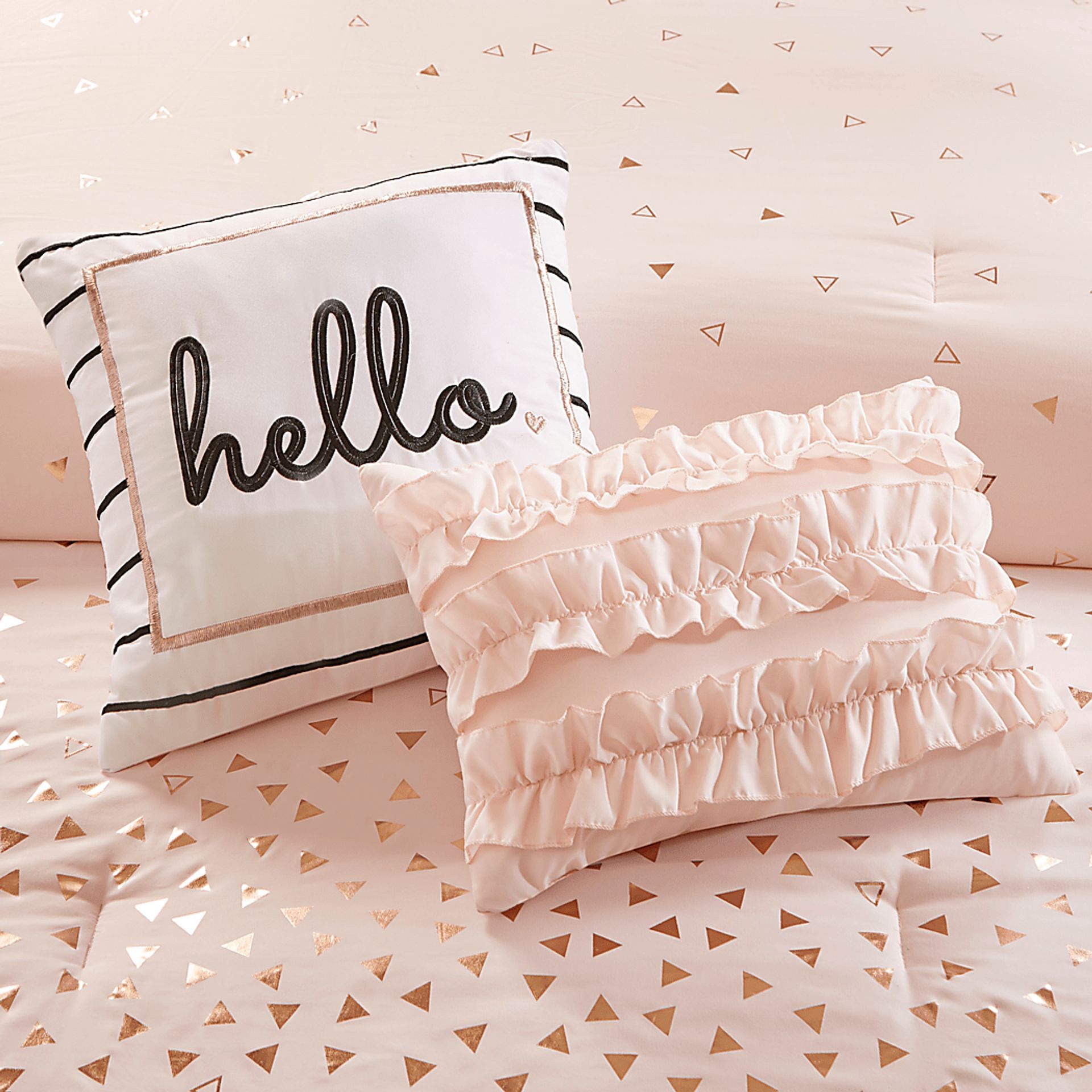 Kids Amedee Blush 5 Pc Full/Queen Comforter Set - Image 7