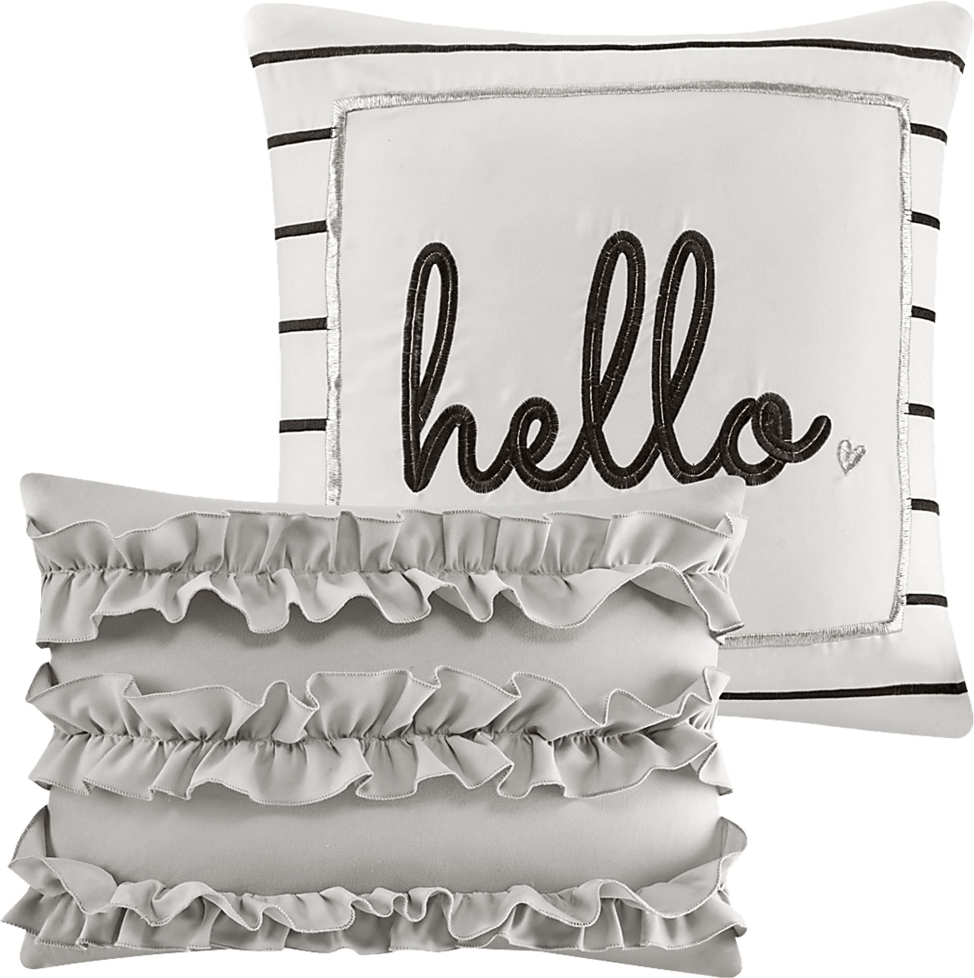 Kids Amedee Gray 5 Pc Full/Queen Comforter Set - Image 8