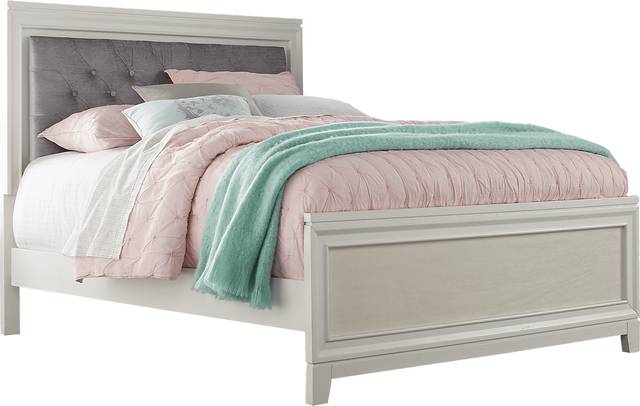Kids Amelia White 5 Pc Twin Upholstered Bedroom - Thumbnail - Image 2