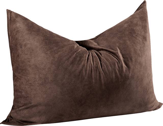 Kids Amelle Coffee Large Bean Bag and Floor Pillow - Thumbnail - Image 2