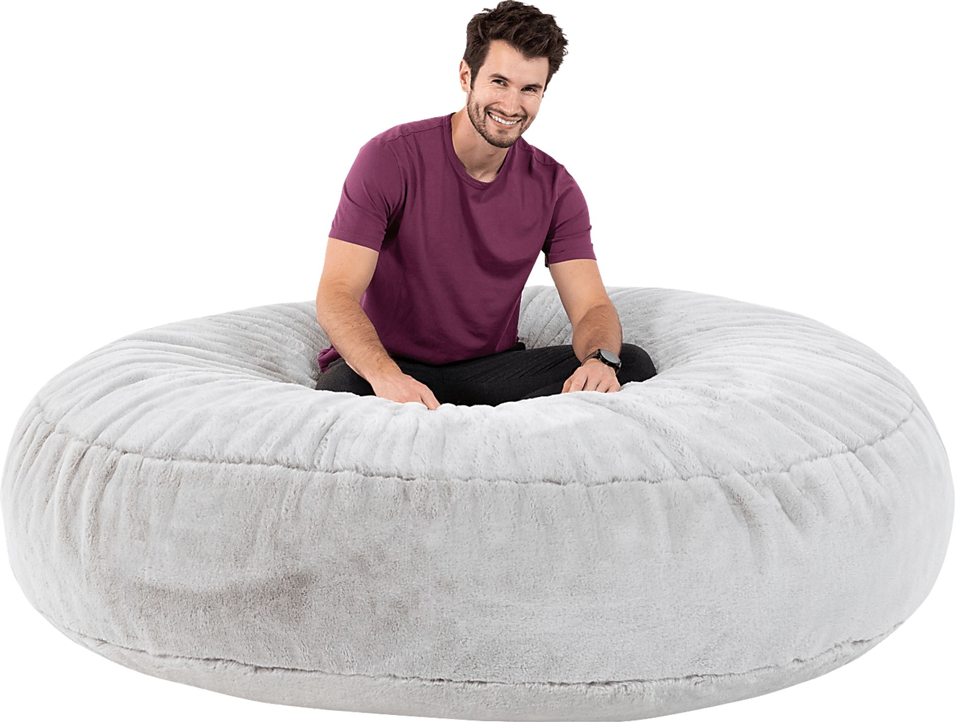 Kids Amnons Silver Bean Bag Chair - Image 3
