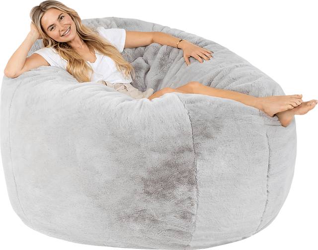 Kids Amnons Silver Bean Bag Chair - Thumbnail - Image 4