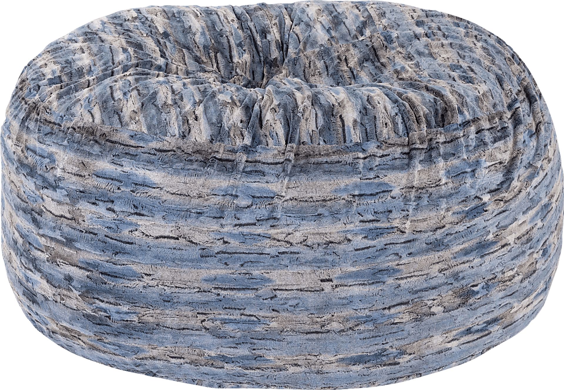 Kids Amraam Blue Bean Bag Chair - Image 1
